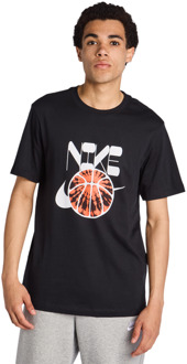 Nike M90 T-shirts Heren - Zwart - Maat L - Katoen Jersey Black