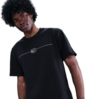 Nike M90 T-shirts Heren - Zwart - Maat S - Katoen Jersey Black