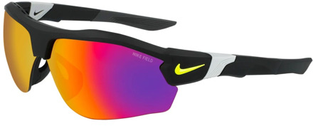 Nike Matte Black Volt Sunglasses Dj2034 Nike , Black , Heren - ONE Size
