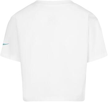 Nike Meisjes Icoon Boxy T-shirt (Wit) - maat 6-7J / 116-122cm