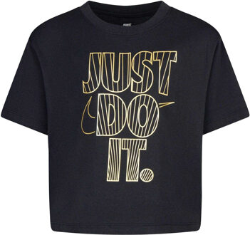 Nike Meisjes Shine Boxy T-Shirt (Zwart) - maat