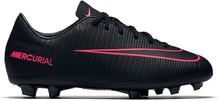 Nike Mercurial Vapor XI FG Voetbalschoenen Junior Voetbalschoenen - Maat 35 - Unisex - zwart/roze