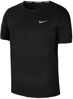 Nike miler hardloopshirt zwart kinderen - 164