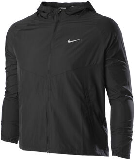 Nike Miler Jacket Hardloopjas Heren-zwart, zilver