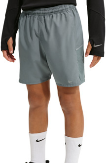 Nike Miler Korte Broeken Kinder - Grijs - Maat 158 - 170 CM - Poly Woven Grey
