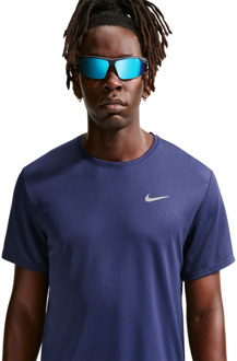 Nike Miler T-shirts Heren - Blauw - Maat S - Poly Jersey Blue