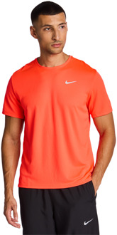 Nike Miler T-shirts Heren - Rood - Maat S - Poly Jersey Red