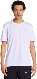 Nike Miler T-shirts Heren - Wit - Maat XL - Poly Jersey White