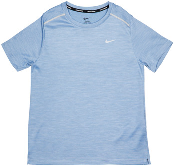 Nike Miler T-shirts Kinder - Blauw - Maat 122 - 128 CM - Poly Jersey Blue