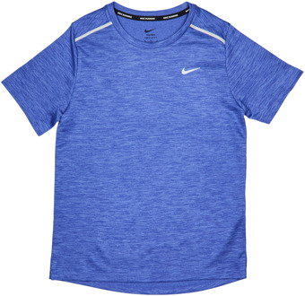 Nike Miler T-shirts Kinder - Blauw - Maat 158 - 170 CM - Poly Jersey Blue