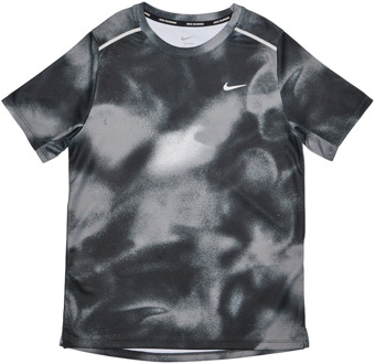 Nike Miler T-shirts Kinder - Zwart - Maat 158 - 170 CM - Poly Jersey Black