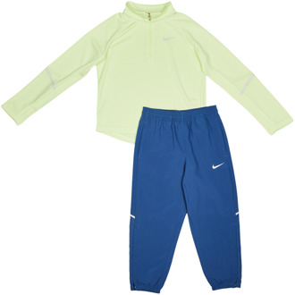 Nike Miler Trainingspakken Peuter - Blauw - Maat 104 - 110 CM - Poly Woven Blue