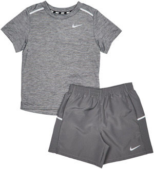 Nike Miler Trainingspakken Peuter - Grijs - Maat 98 - 104 CM - Poly Woven Grey