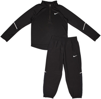 Nike Miler Trainingspakken Peuter - Zwart - Maat 104 - 110 CM - Poly Woven Black