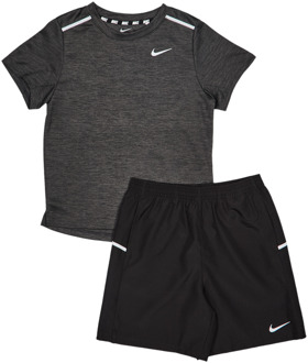 Nike Miler Trainingspakken Peuter - Zwart - Maat 98 - 104 CM - Poly Woven Black