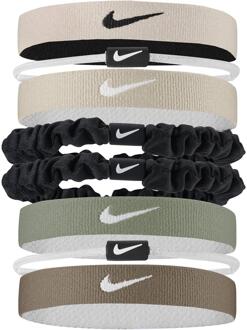 Nike Mixte Flexibele Classic Haartband (Verpakking van 8) (Roze/Wit) - One Size