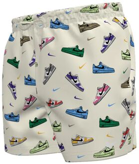 Nike Multi Print 5'' Volley Zwemshort Heren M Wit