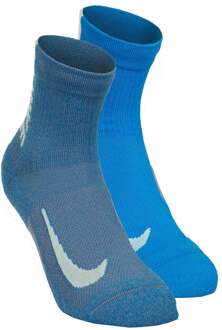 Nike Multiplier Crew Hardloopsokken blauw - 34-38,38-42,46-50