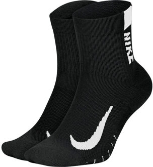 Nike Multiplier Enkelsokken 2-Pack zwart - 34-38