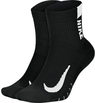 Nike Multiplier Enkelsokken 2-Pack zwart - 46-50