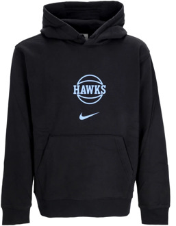 Nike NBA City Edition Club Hoodie Zwart Nike , Black , Heren - Xl,L,M,S,Xs
