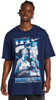 Nike NBA T-shirts Heren - Blauw - Maat L - Katoen Jersey Blue
