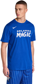 Nike NBA T-shirts Heren - Blauw - Maat XL - Katoen Jersey Blue