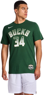 Nike NBA T-shirts Heren - Rood - Maat S - Katoen Jersey Red