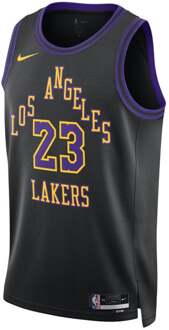 Nike NBA T-shirts Heren - Zwart - Maat L - Katoen Jersey Black