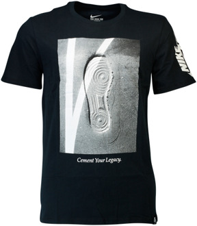 Nike NBA T-shirts Heren - Zwart - Maat L - Katoen Jersey Black