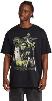 Nike NBA T-shirts Heren - Zwart - Maat M - Katoen Jersey Black