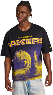 Nike NBA T-shirts Heren - Zwart - Maat S - Katoen Jersey Black