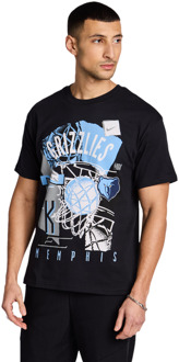 Nike NBA T-shirts Heren - Zwart - Maat XL - Katoen Jersey Black