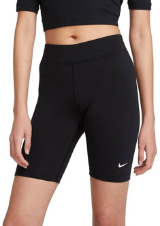 Nike New Essential mid waist fietsbroek met logoborduring Zwart