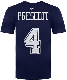 Nike NFL Dallas Cowboys 4 Dak Prescott Heren Navy T-Shirt - maat XL