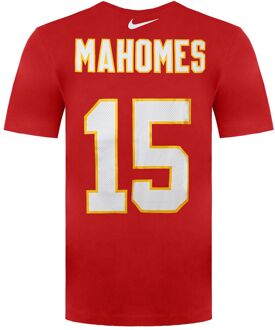 Nike NFL Kansas City Chiefs Patrick Mahomes Naam & Nummer Heren T-shirt - maat XL Rood