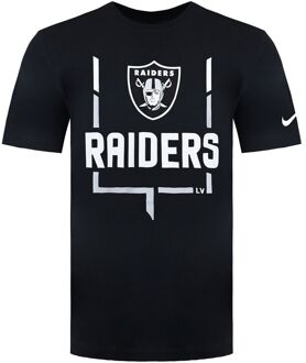 Nike NFL Las Vegas Raiders Legend Goal Post Heren Zwart T-Shirt - maat S