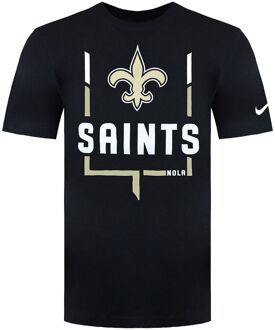 Nike NFL New Orleans Saints Legend Goal Post Heren T-shirt - maat XL Zwart