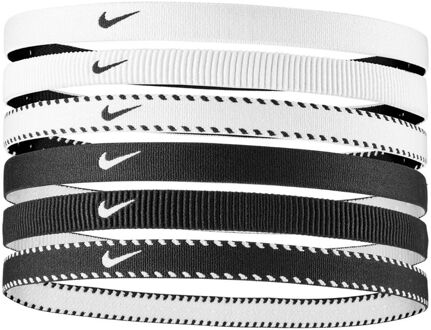 Nike Nike Flex Classic Haarband Verpakking 6 Stuks-Wit,Zwart - nosize