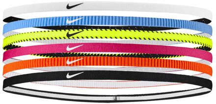 Nike Nike Flex Classic Slim Haarband Verpakking 6 Stuks-Neongeel,Pink - nosize