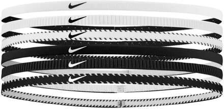 Nike Nike Flex Classic Slim Haarband Verpakking 6 Stuks-Wit,Zwart - nosize