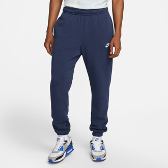 Nike Nsw Club Pant Cf Bb Heren Sportbroek - Midnight Navy/Midnight Navy/(White) - Maat M