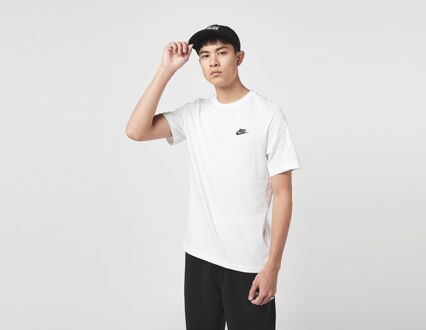 Nike Nsw Tee Heren Sportshirt - White/Black - Maat XS