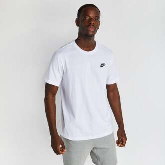 Nike Nsw Tee Heren Sportshirt - White/Black - Maat XS