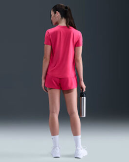 Nike one classic women's dri-fit sh training t-shirt korte mouw dames - Rood