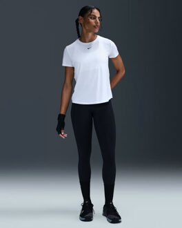 Nike one classic women's dri-fit t-shirts training t-shirt korte mouw dames - Wit