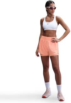 Nike One Dri-FIT High Rise 3in 2N1 Short Voor Tennisballen Dames abrikoos - XS,S,M,L,XL