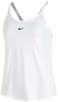 Nike One Dri-FIT Strappy Tanktop Dames-Wit - L