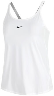 Nike One Dri-FIT Strappy Tanktop Dames-Wit - M,L
