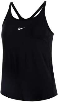 Nike One Dri-FIT Strappy Tanktop Dames-Zwart - M